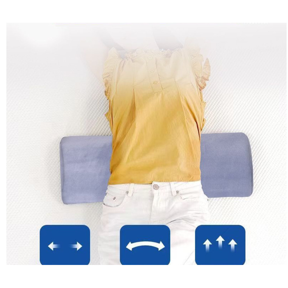Lumbar Sleeping On Bed, Memory Foam Pillow Ergonomic For The Spine, Lumbar Support_voghion.com