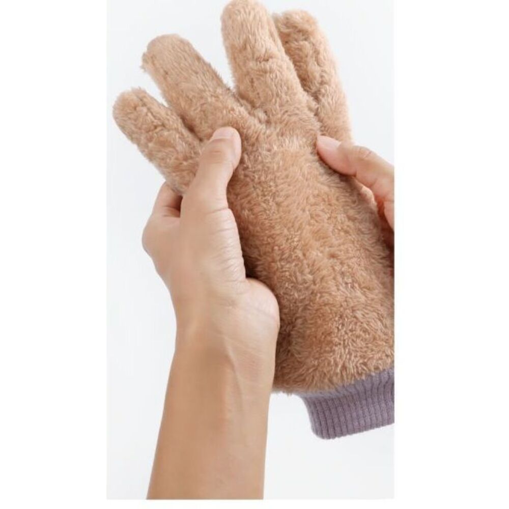 Warm Outdoor Ski Gloves For Men And Women, Winter Windproof Cold-Resistant Five-Finger Gloves, Fleece-Lined, Thickened,_voghion.com
