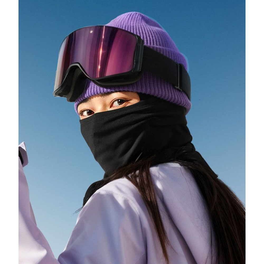 Masque de ski/visière de protection contre le froid et le vent, idéal pour le cyclisme en extérieur. Tour de cou, coupe-vent, séchage rapide et respirant._voghion.com