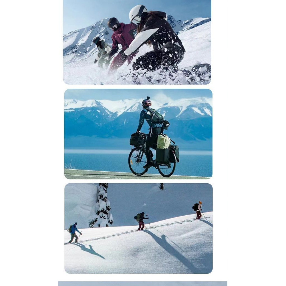 Warm Outdoor Ski Gloves For Men And Women, Winter Windproof Cold-Resistant Five-Finger Gloves, Fleece-Lined, Thickened,_voghion.com