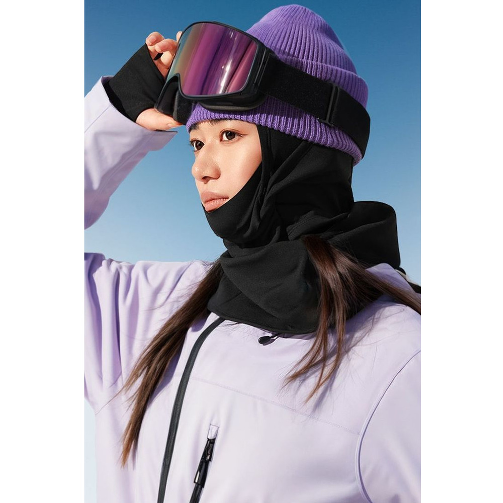 Masque de ski/visière de protection contre le froid et le vent, idéal pour le cyclisme en extérieur. Tour de cou, coupe-vent, séchage rapide et respirant._voghion.com