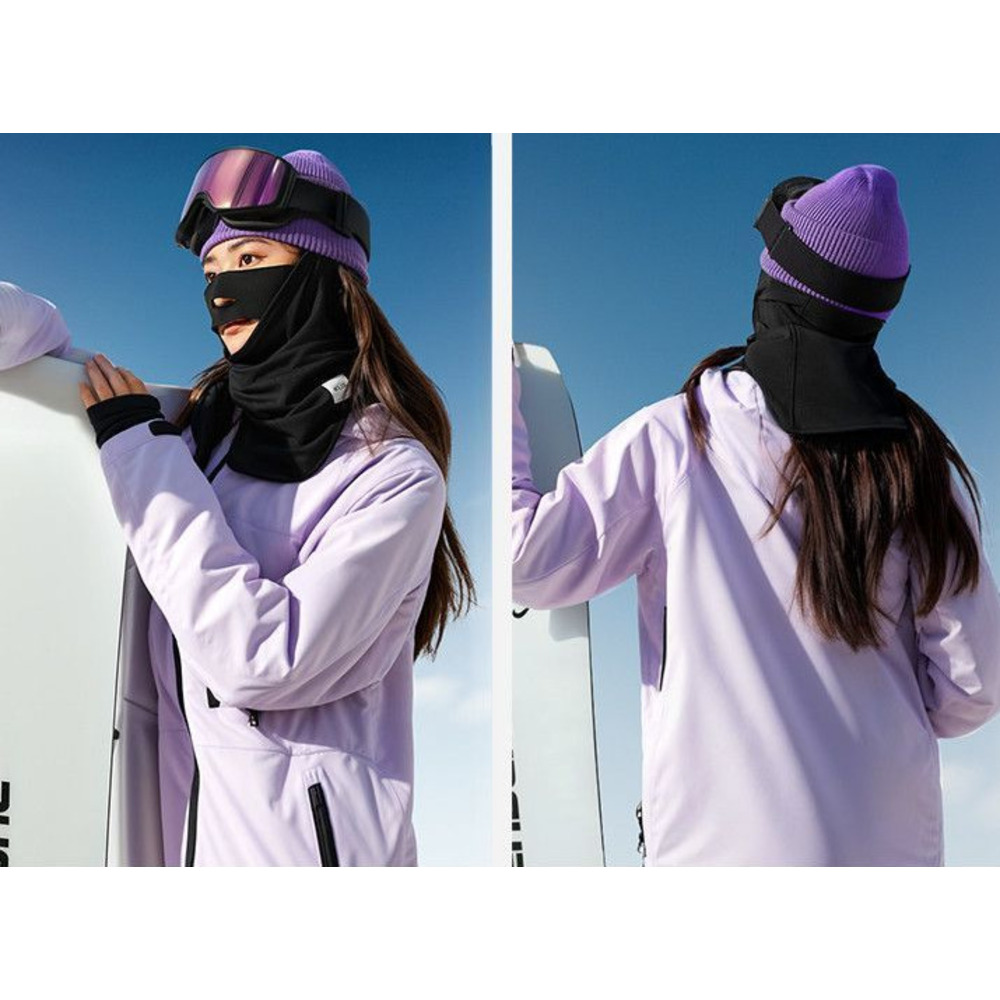 Masque de ski/visière de protection contre le froid et le vent, idéal pour le cyclisme en extérieur. Tour de cou, coupe-vent, séchage rapide et respirant._voghion.com