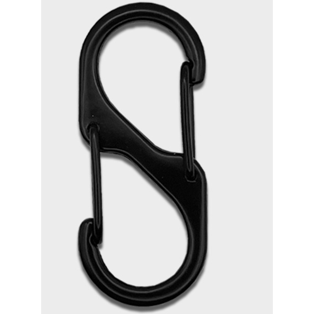 Mousqueton en S à double sens, fermoir en S, chaînette, accessoire pour sac à ressort, boucle en huit, système de dégagement rapide pour les voyages en extérieur_voghion.com