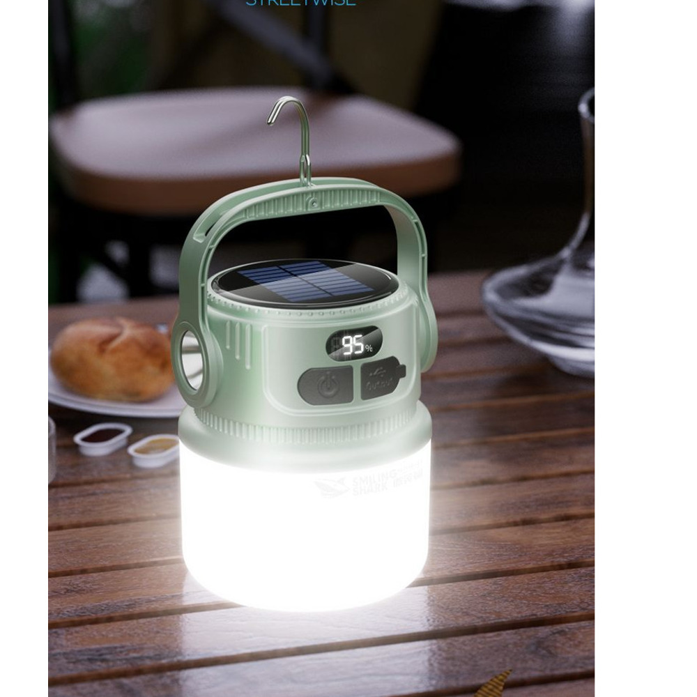 Solarbetriebene Outdoor-Campingleuchten für Nachtmärkte, Zelte, Stände und Straßenhändler; energiesparende Hängeleuchten für Zuhause_voghion.com