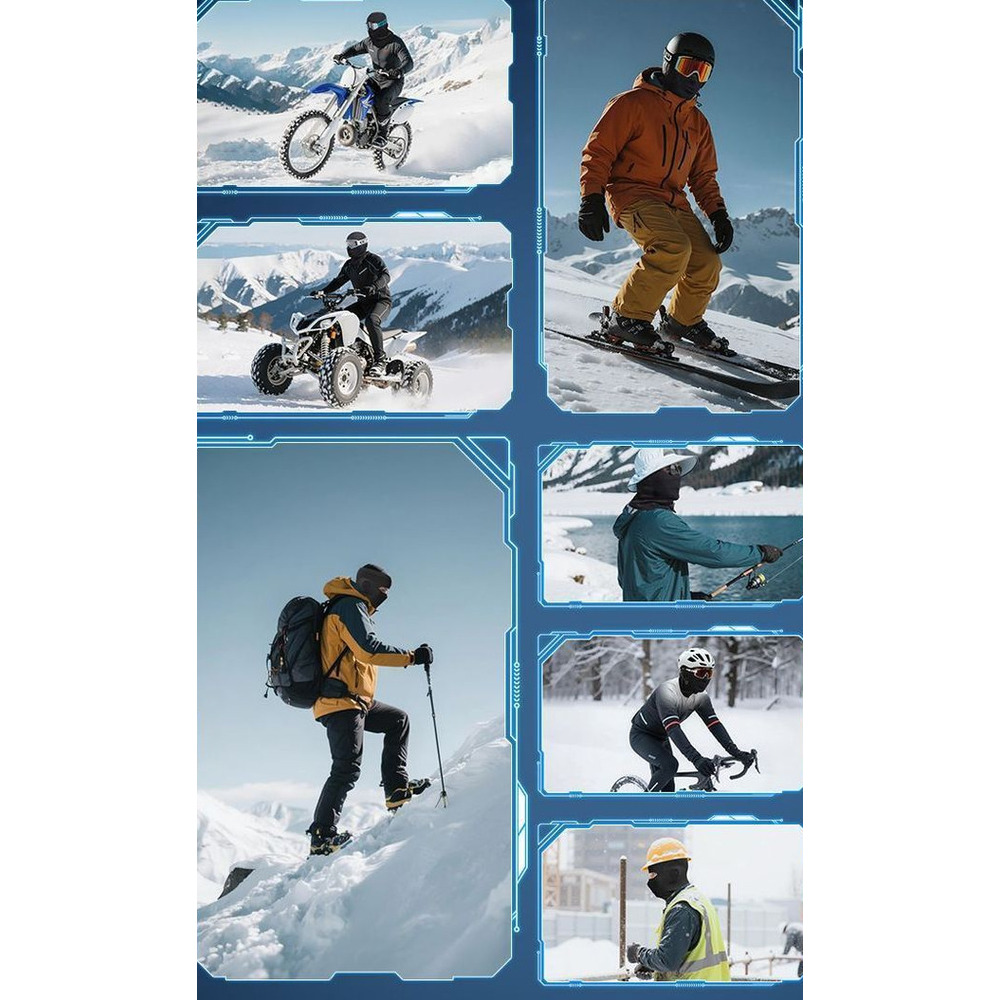 Cycling Face Mask For Winter, Warm Windproof Balaclava For Cycling_voghion.com