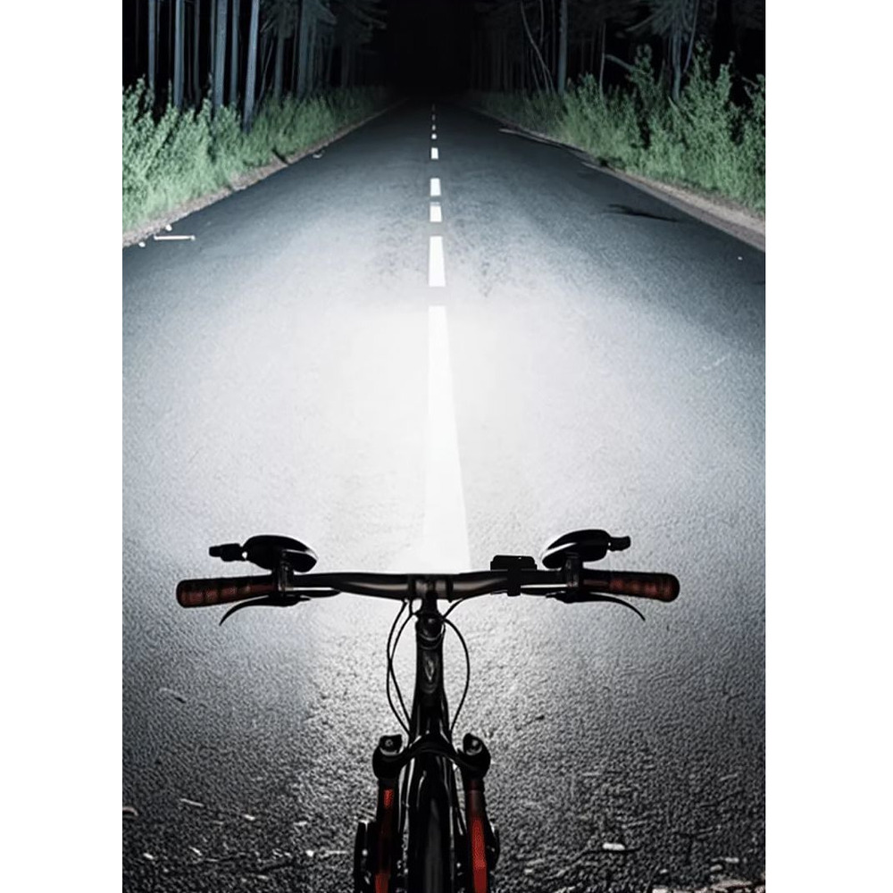 Luzes infantis para bicicletas, ideais para passeios noturnos. Luzes dianteiras e traseiras brilhantes para bicicletas de montanha e estrada. Equipamento para ciclismo._voghion.com