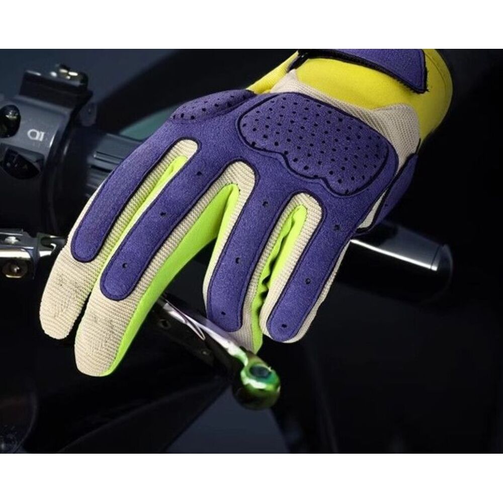 Damen-Sommer-Sonnenschutz-Atmungsaktive Renn- und Vintage-Motorradhandschuhe für Herren mit Touchscreen-Funktion_voghion.com