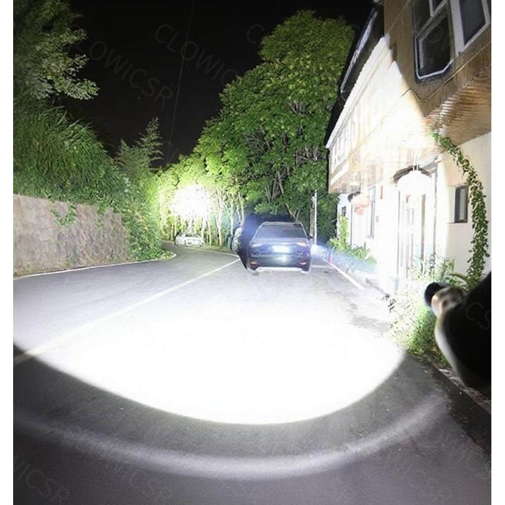 Torcia ad alta luminosità per esterni ad energia solare, ricaricabile, ultra luminosa, luce allo xeno per forze speciali, zoomabile,_voghion.com
