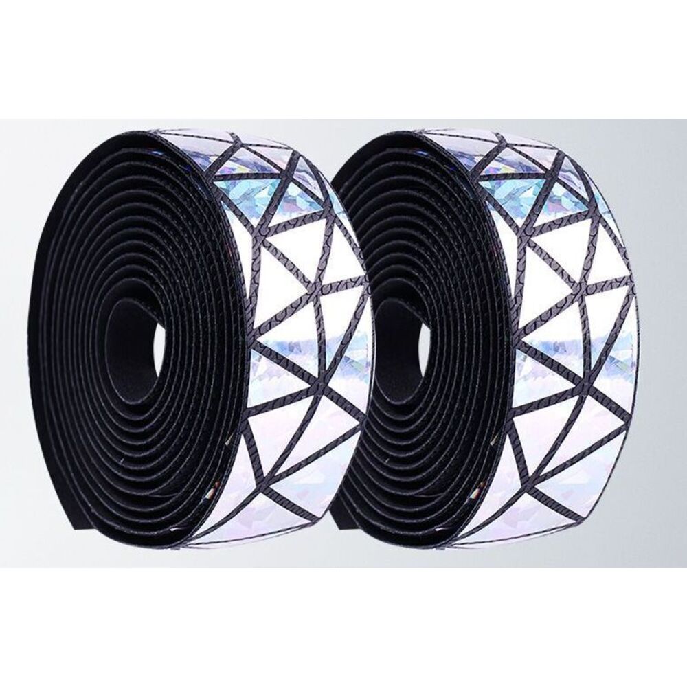 High-visibility Reflective Handlebar Tape For Road Bikes, Gradient Color Shock-absorbing Anti-slip Cycling Gear_voghion.com