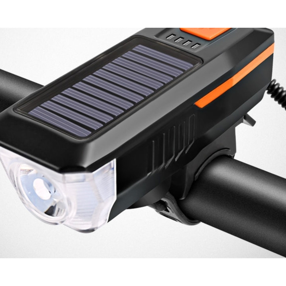 Op zonne-energie werkende fietslamp voor mountainbikes, krachtige zaklamp voor montage op voertuigen, oplaadbaar en superluid._voghion.com