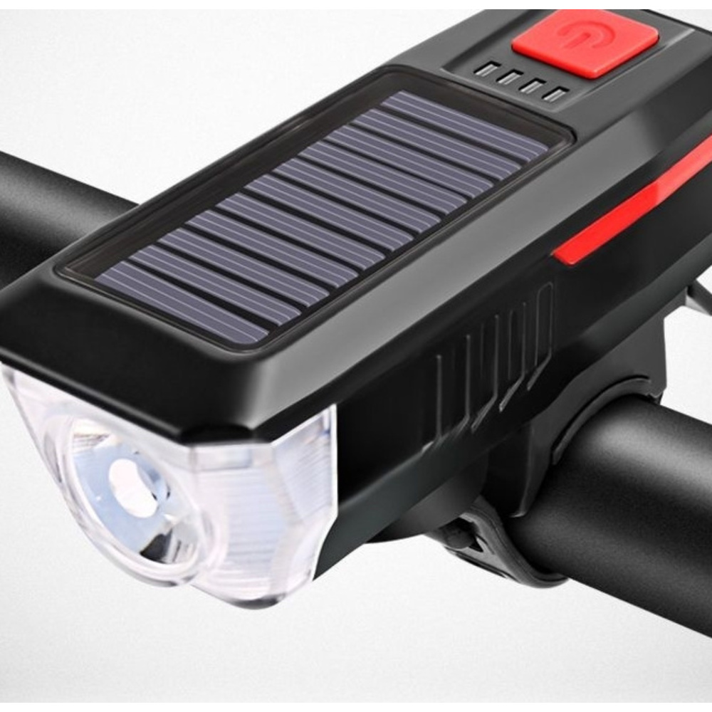 Solar fietsvoorlicht oplaadbaar hoge lichtsterkte_voghion.com