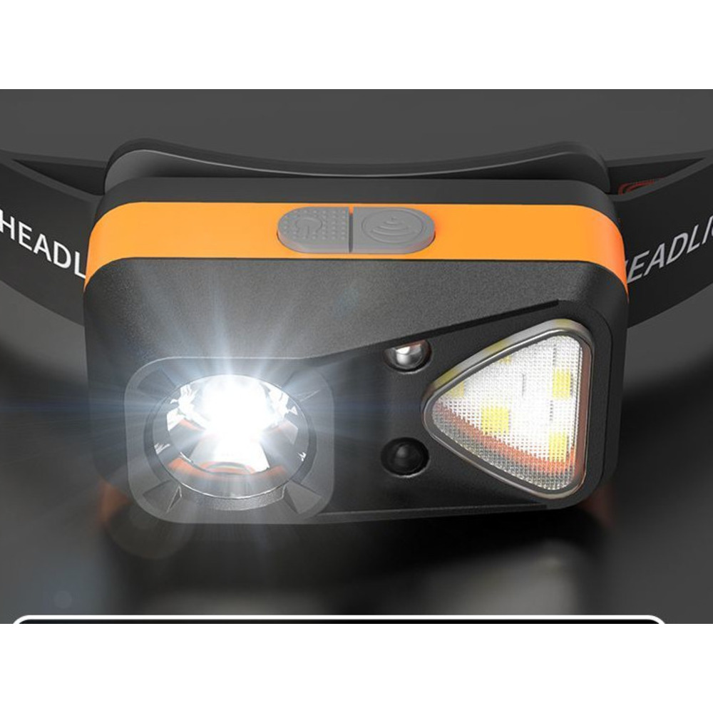 Headlamp Super Bright Rechargeable Head-Mounted High-Intensity Sensor Flashlight Small Portable Night Fishing Light_voghion.com