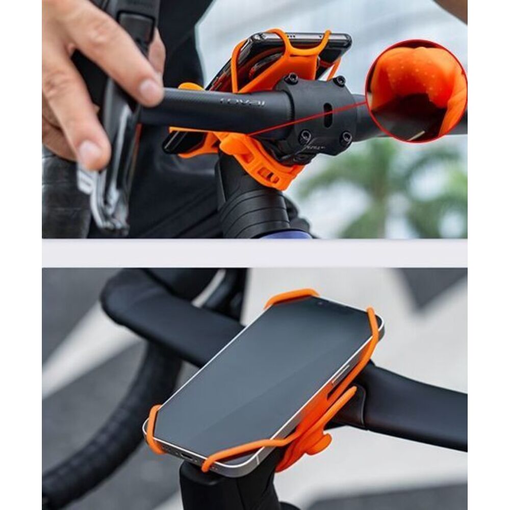Suporte de silicone compartilhado para bicicleta elétrica Road Phone Mountain, com navegação, especial para ciclismo._voghion.com