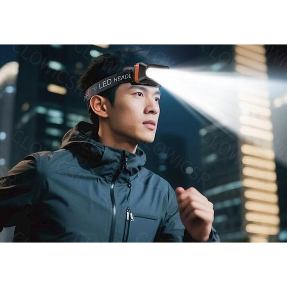 Headlamp Super Bright Rechargeable Head-Mounted High-Intensity Sensor Flashlight Small Portable Night Fishing Light_voghion.com