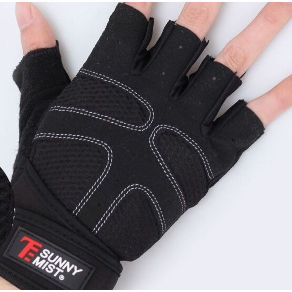 Fitness Men Half Finger Thin Breathable Dumbbell Equipment Horizontal Bar Non-Slip Wear-Resistant Wrist Support Women_voghion.com