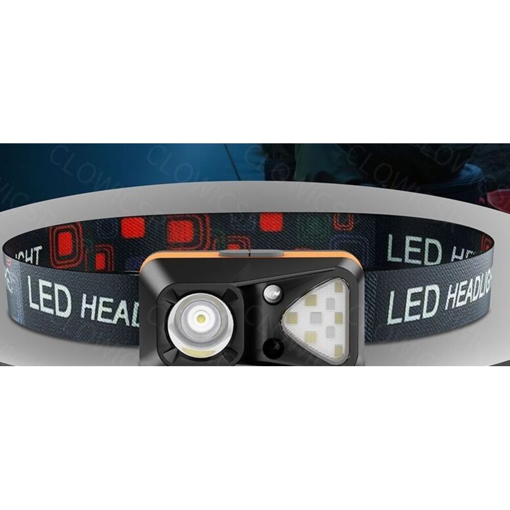 Headlamp Super Bright Rechargeable Head-Mounted High-Intensity Sensor Flashlight Small Portable Night Fishing Light_voghion.com