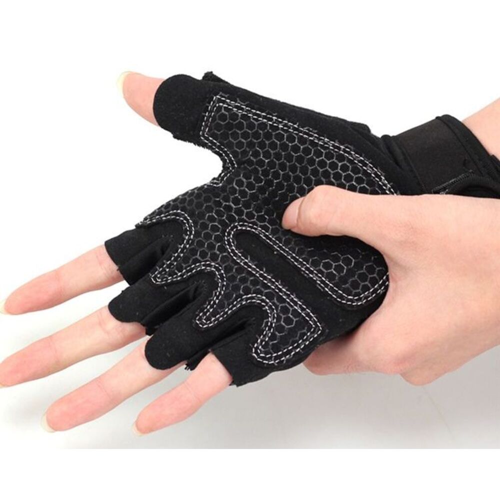 Fitness Men Half Finger Thin Breathable Dumbbell Equipment Horizontal Bar Non-Slip Wear-Resistant Wrist Support Women_voghion.com