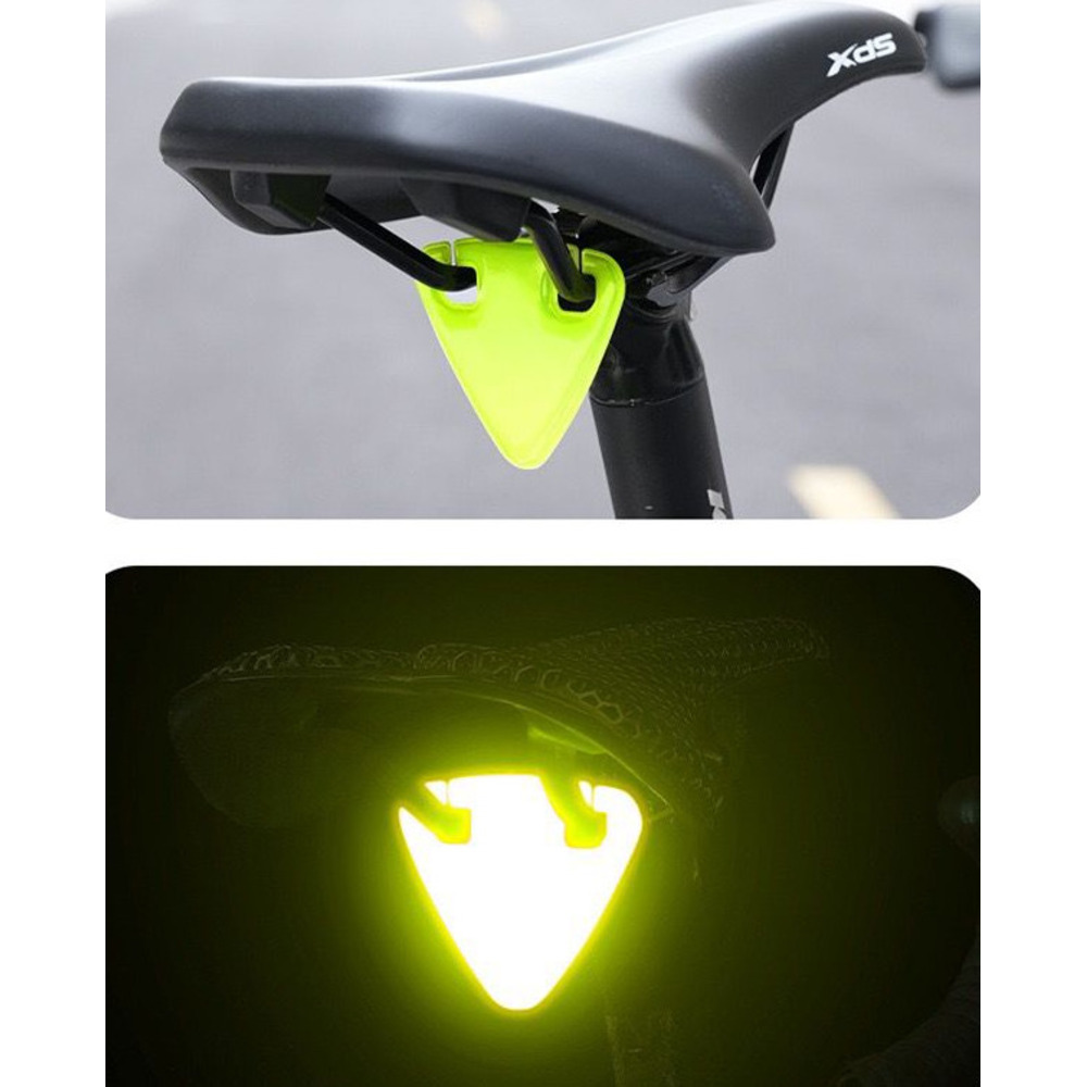 Bicycle Reflective Triangle Safety Tail Light For Cycling Warning_voghion.com