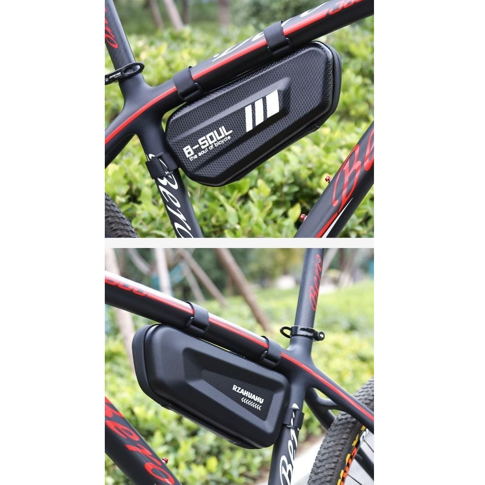 Bicycle Hard Shell Triangle Road Bike Tool Front Beam Top Tube Bag Motorcycle Riding Gear_voghion.com