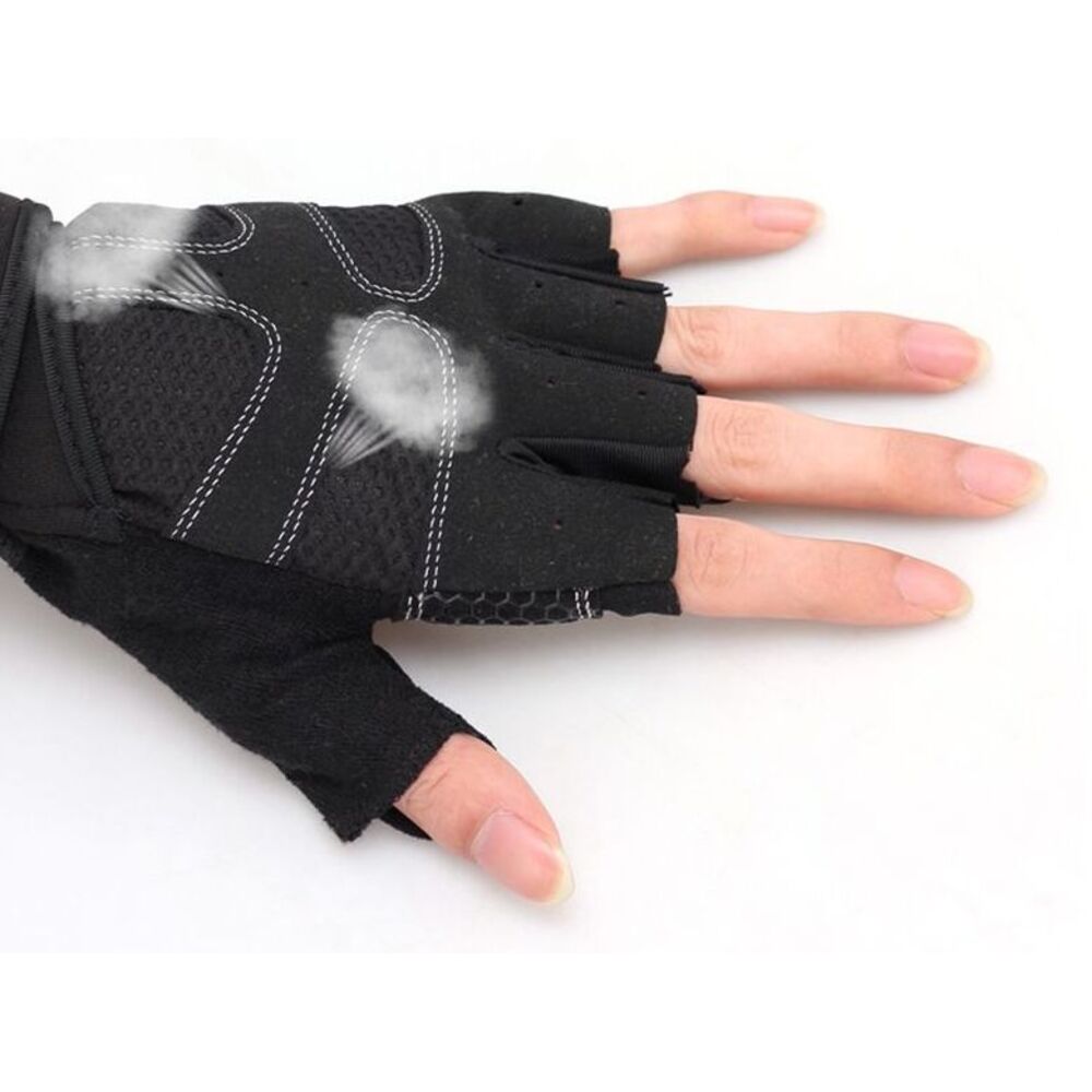 Fitness Men Half Finger Thin Breathable Dumbbell Equipment Horizontal Bar Non-Slip Wear-Resistant Wrist Support Women_voghion.com
