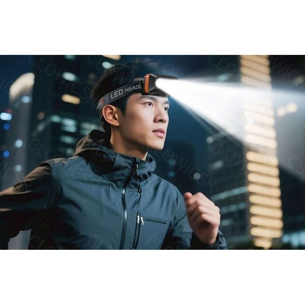 Headlamp Super Bright Rechargeable Head-Mounted High-Intensity Sensor Flashlight Small Portable Night Fishing Light_voghion.com
