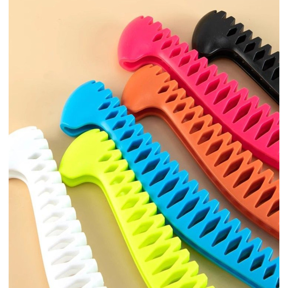 Einziehbare elastische Schlittschuhüberzüge für Eiskunstlauf, weiche Kufenüberzüge_voghion.com