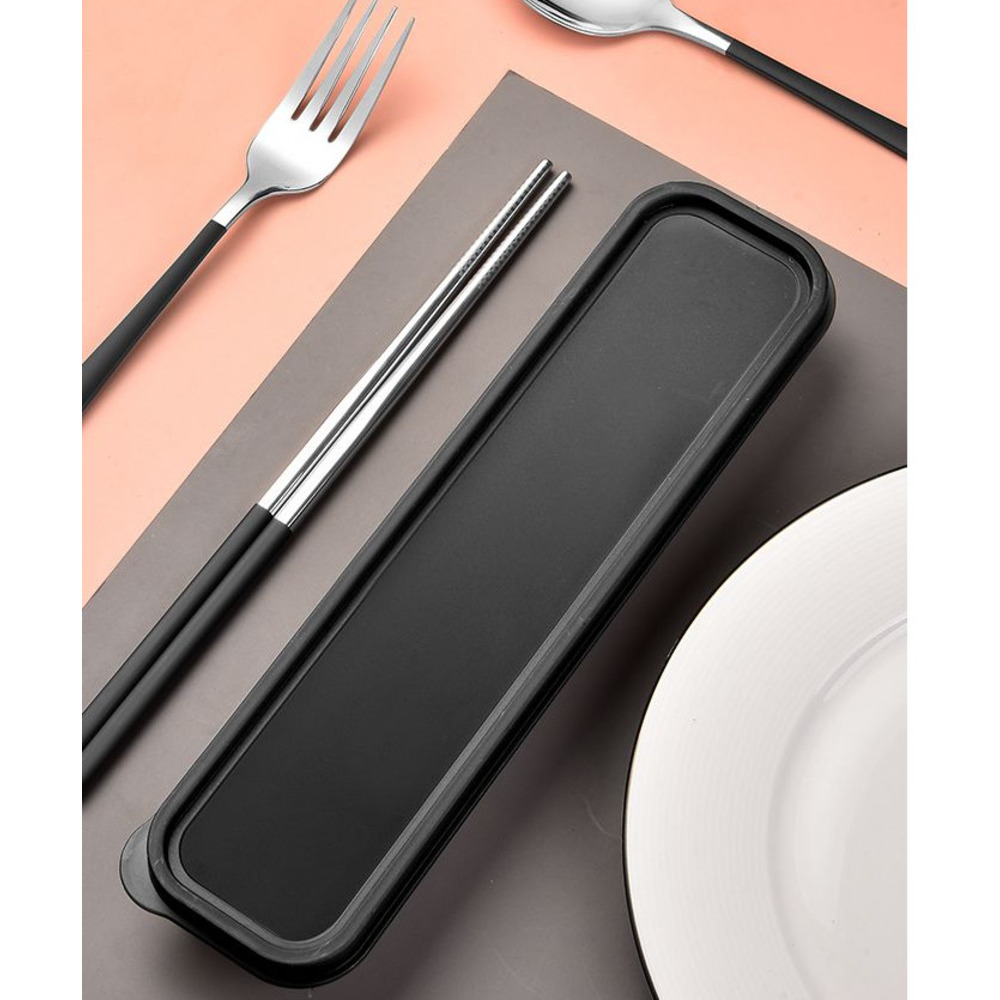 Roestvrijstalen bestekset voor camping en studenten_voghion.com