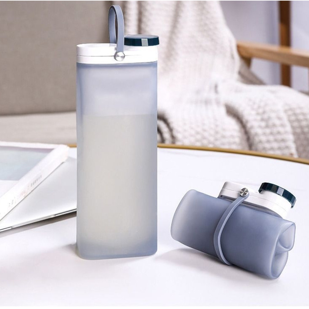 Hersteller: Faltbare Milchflasche aus lebensmittelechtem Silikon, kreativer tragbarer Reise- und Sport-Wasserbecher_voghion.com