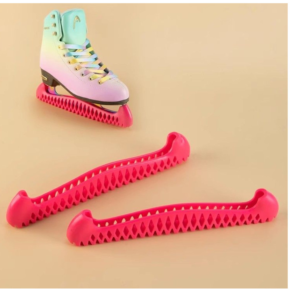 Einziehbare elastische Schlittschuhüberzüge für Eiskunstlauf, weiche Kufenüberzüge_voghion.com
