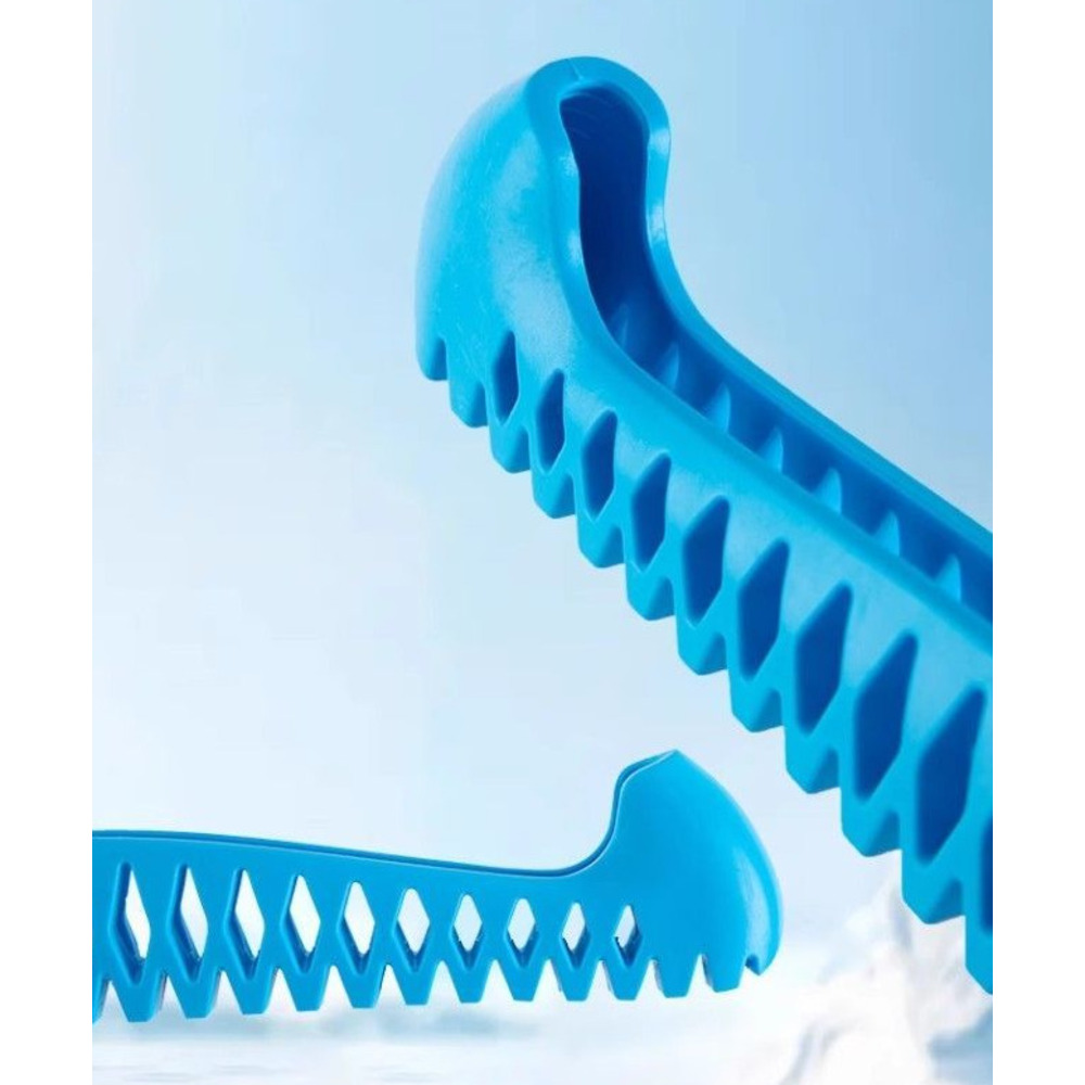 Einziehbare elastische Schlittschuhüberzüge für Eiskunstlauf, weiche Kufenüberzüge_voghion.com