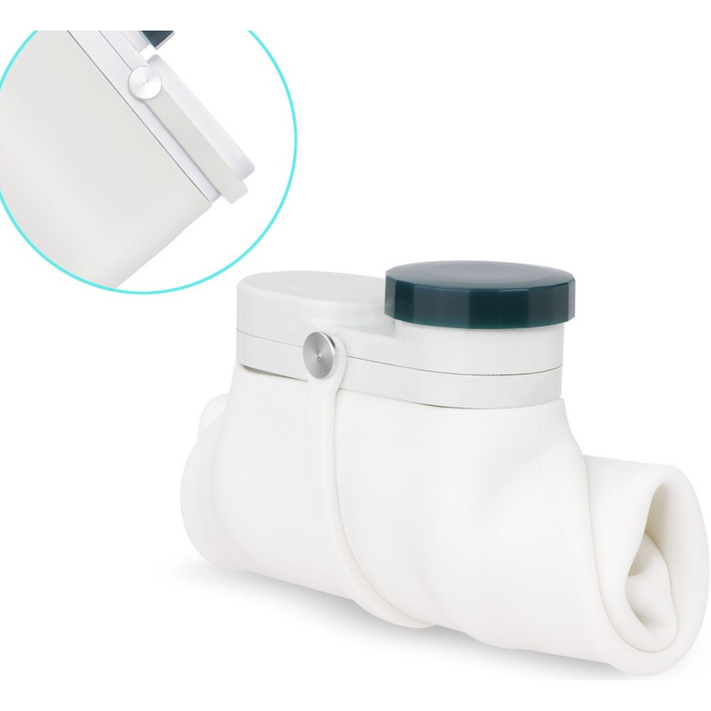 Hersteller: Faltbare Milchflasche aus lebensmittelechtem Silikon, kreativer tragbarer Reise- und Sport-Wasserbecher_voghion.com