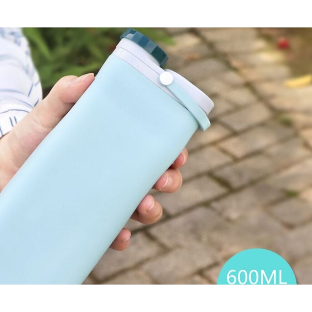 Hersteller: Faltbare Milchflasche aus lebensmittelechtem Silikon, kreativer tragbarer Reise- und Sport-Wasserbecher_voghion.com