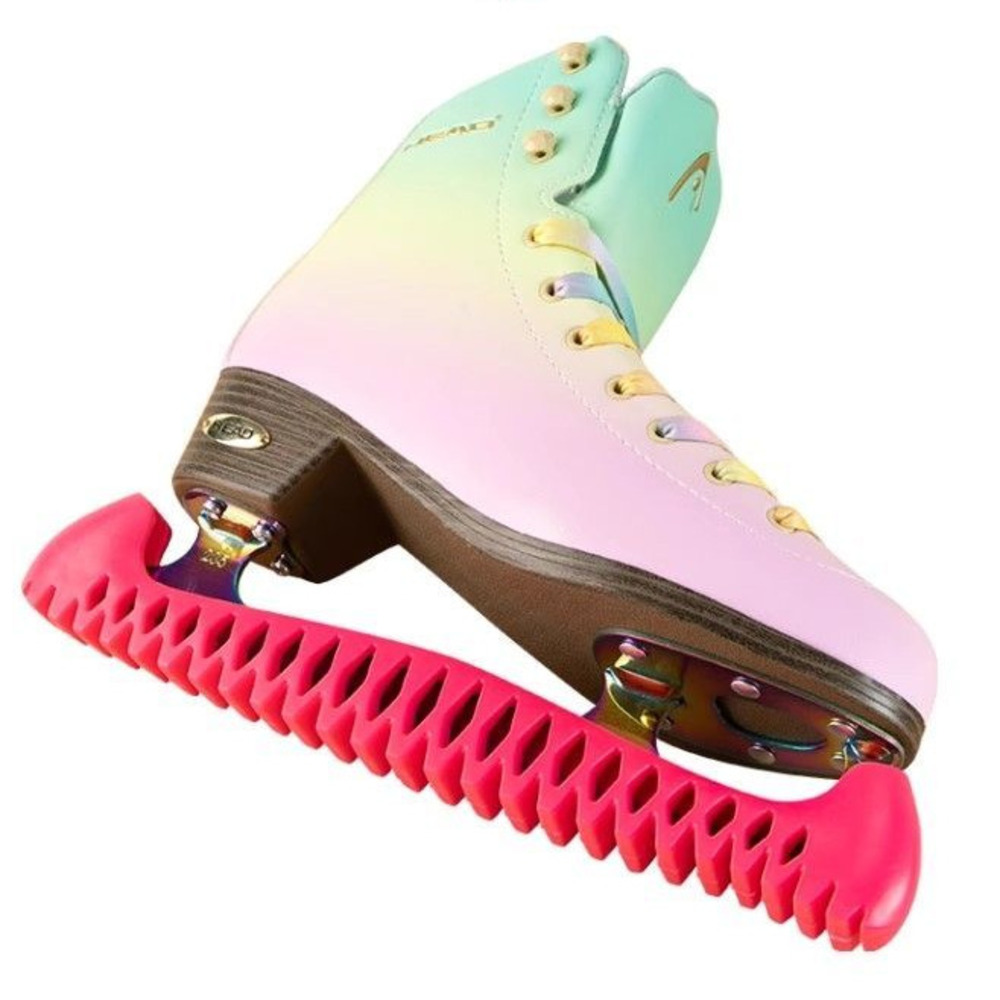 Einziehbare elastische Schlittschuhüberzüge für Eiskunstlauf, weiche Kufenüberzüge_voghion.com