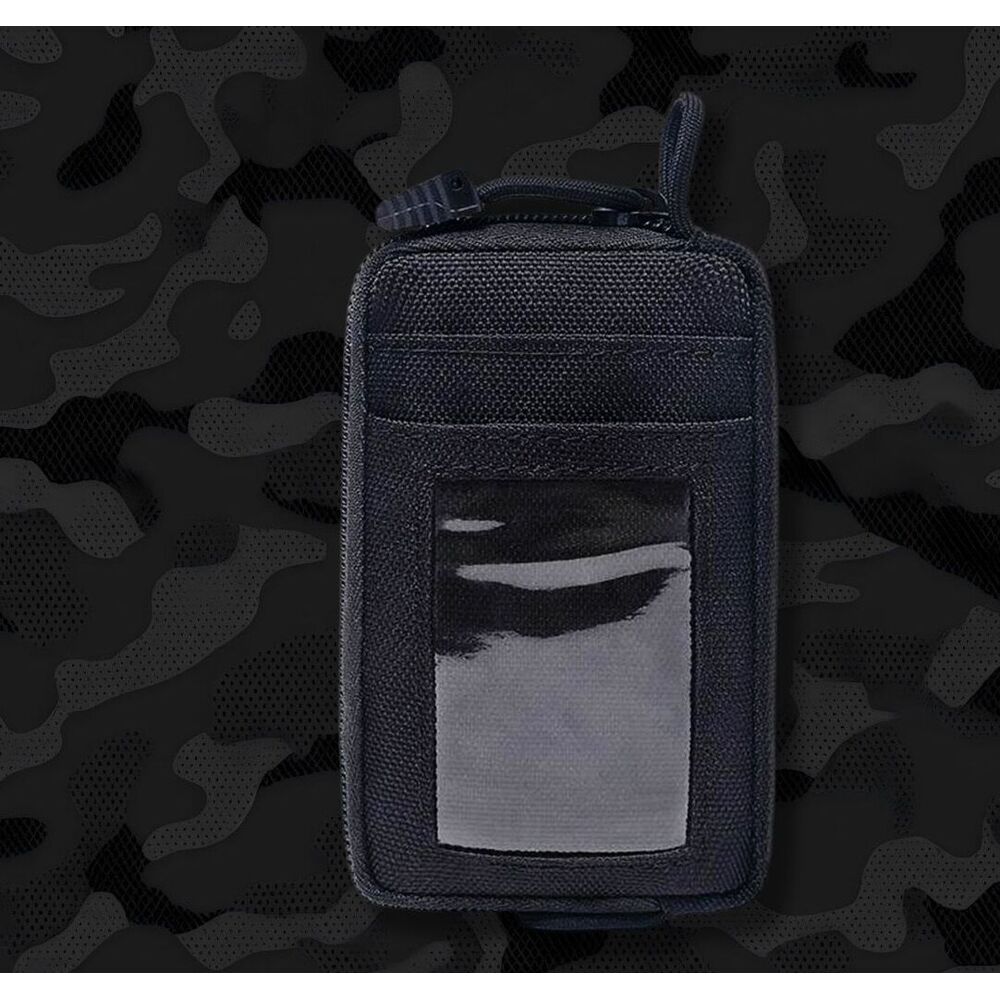 Military Fan Small Waist Multifunctional Card Holder, Mini Coin Purse With Slots, Travel EDC ID Bag, Waterproof_voghion.com