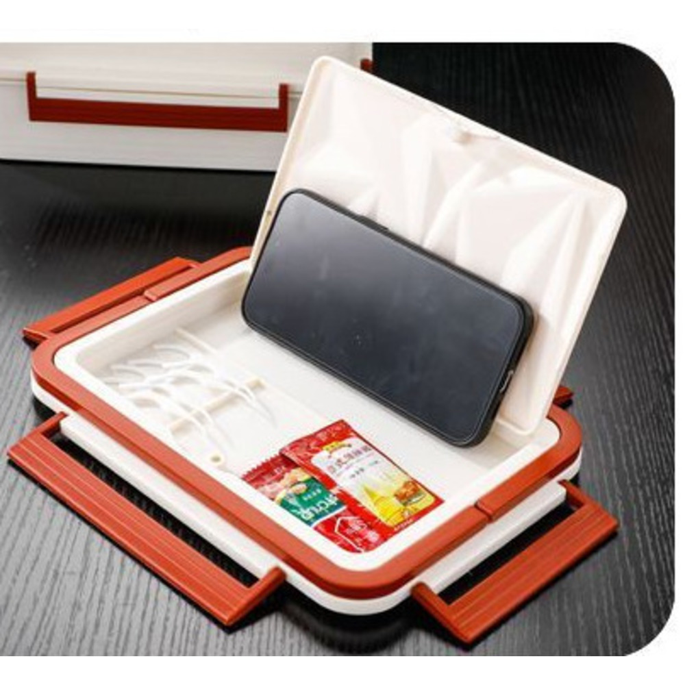 Self-heating No Electricity Or Fire Needed, Compartmented Food Device, Pack Lunch Box, Large-capacity Heating Box_voghion.com