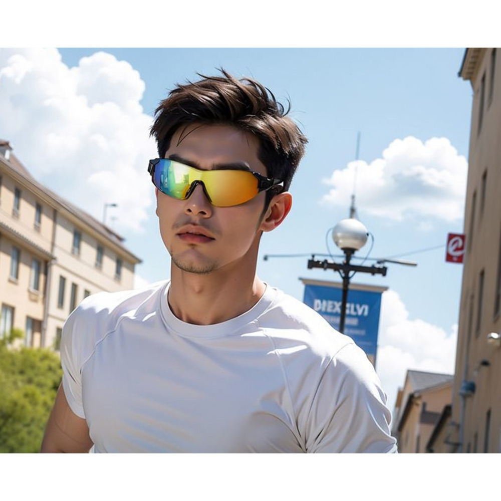 Professionelle Lauf- und Sportbrille für Damen und Herren, ultraleicht, UV-Schutz, geeignet für Marathon, Outdoor-Reisen_voghion.com