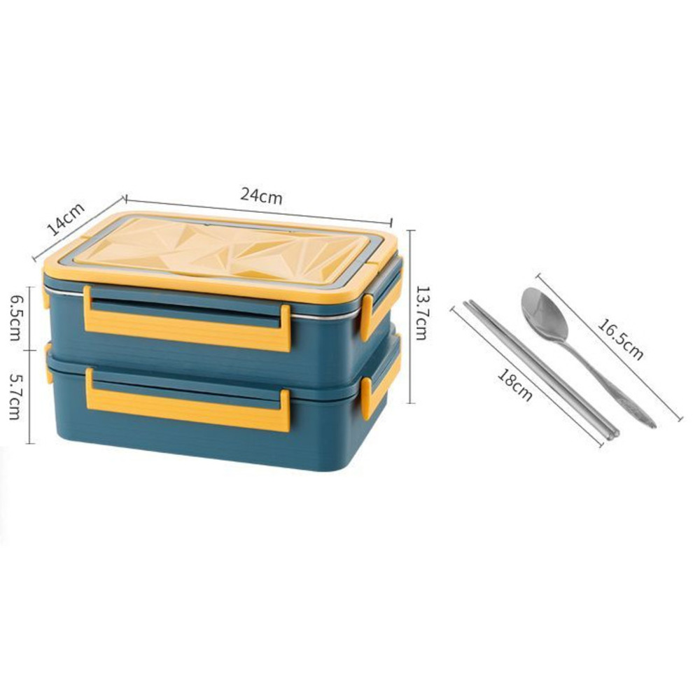 Self-heating No Electricity Or Fire Needed, Compartmented Food Device, Pack Lunch Box, Large-capacity Heating Box_voghion.com