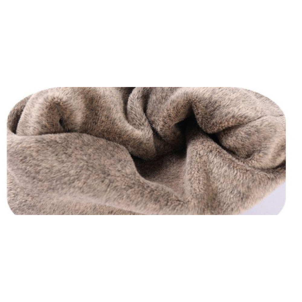 Fleecegevoerde sjaal voor heren en dames, koudebestendige sjaal, beschermer, verdikt en warm, trui om de nek warm te houden tijdens het fietsen, winddichte nekwarmer_voghion.com