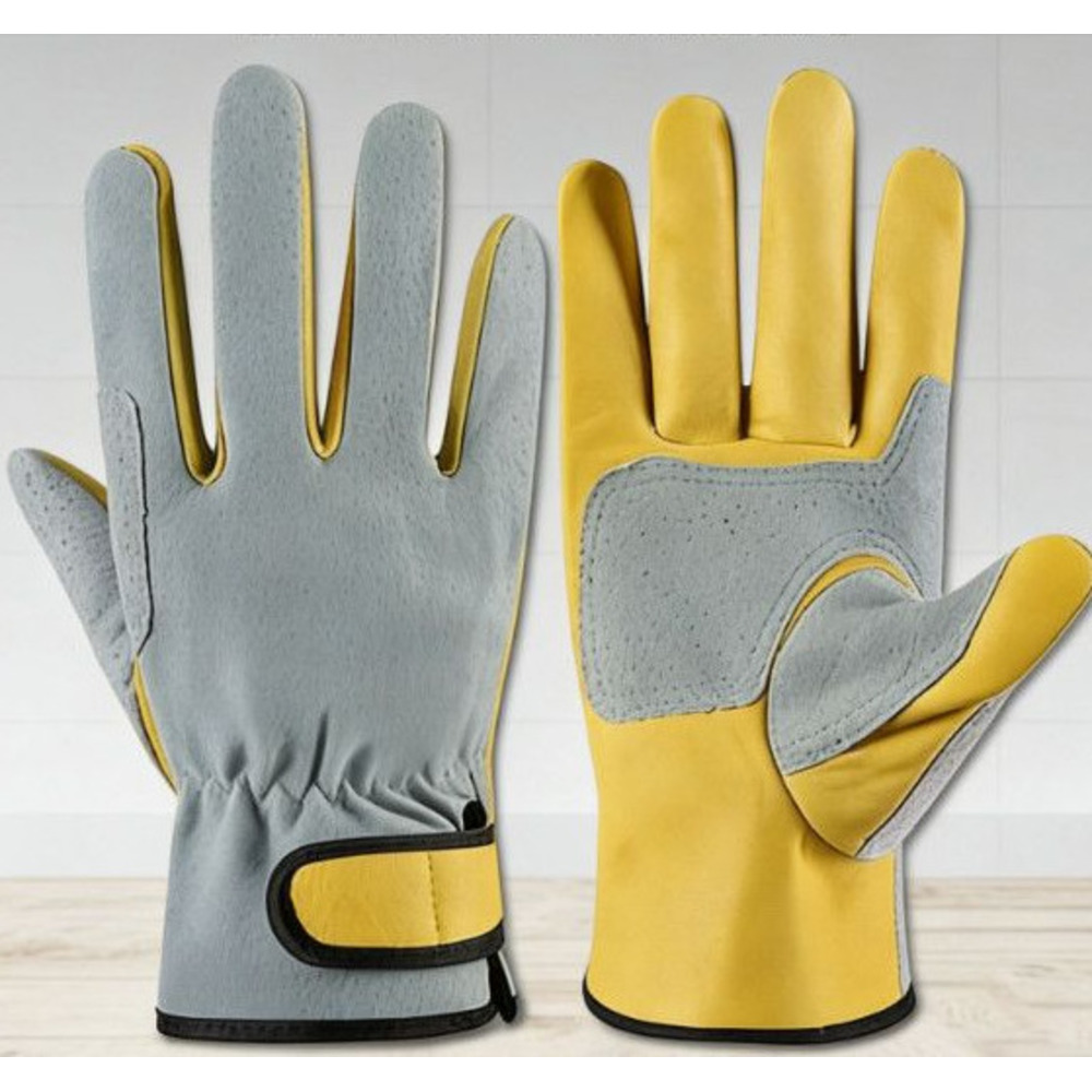 Echte Leder Arbeitshandschuhe Hitzebeständig Und Rutschfest_voghion.com