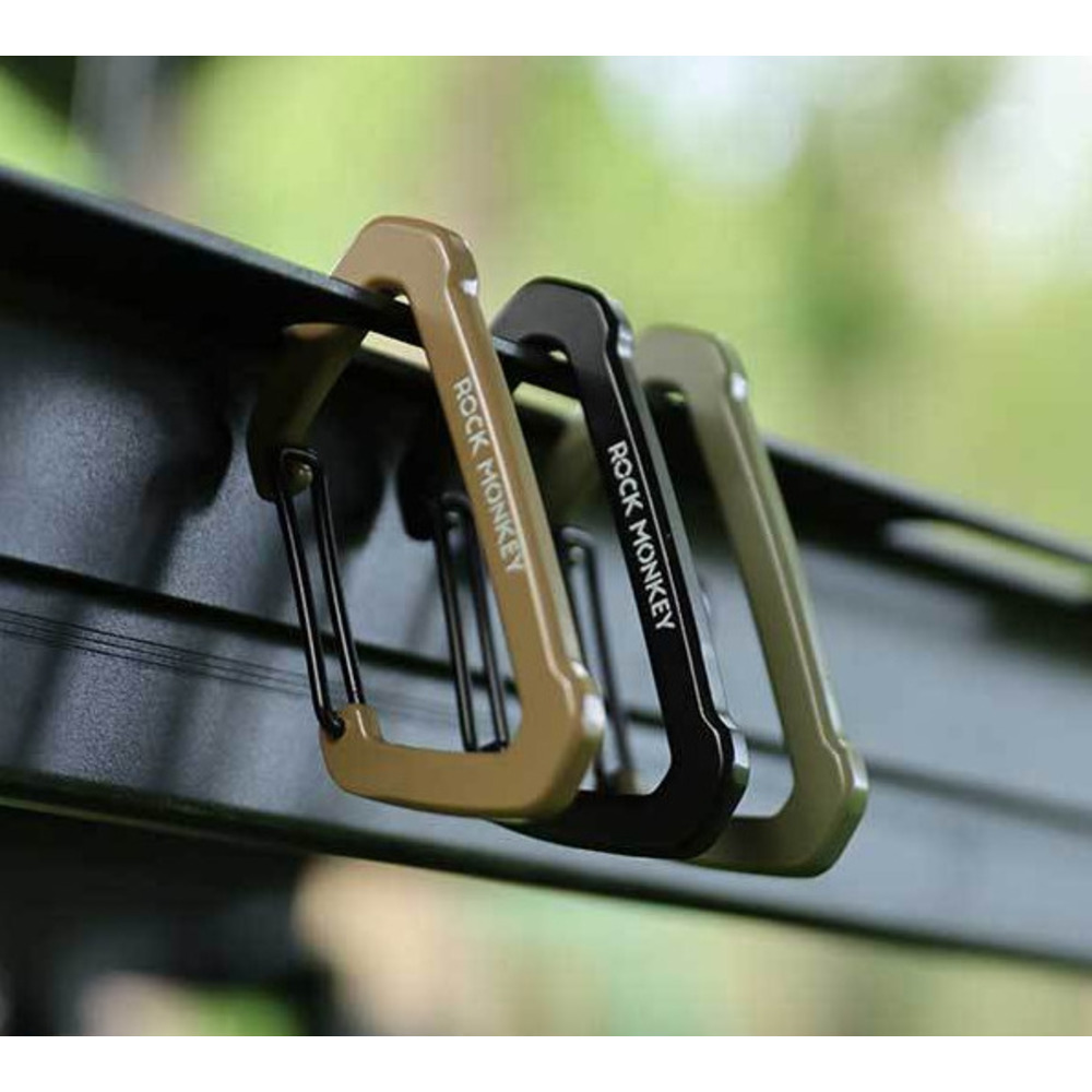 ROCK MONKEY Outdoor Camping D-vormige zinklegering sleutelhanger rugzak waterfles multifunctionele wandelhaak_voghion.com