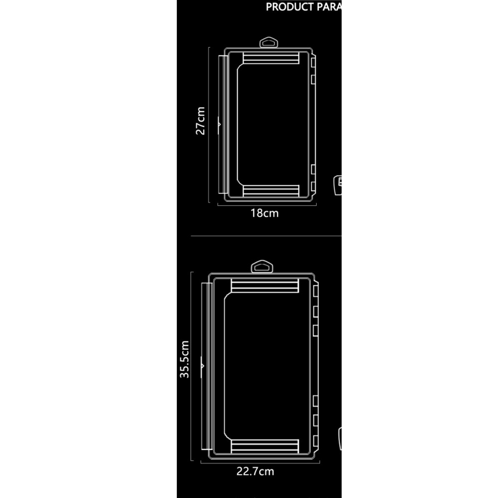 Accessories Gear Storage Fishing Multi-Function Minnow Pencil Hard Bait Waterproof Lure Box_voghion.com