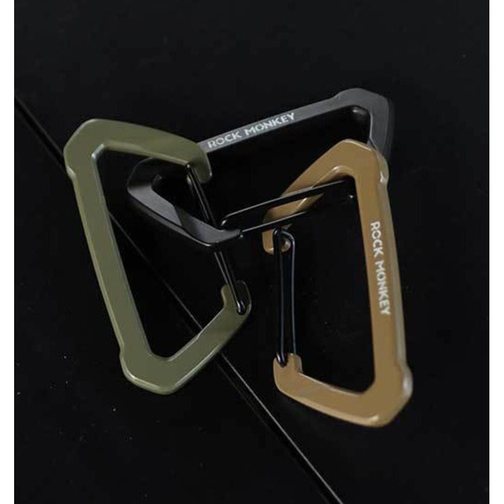 ROCK MONKEY Outdoor Camping D-vormige zinklegering sleutelhanger rugzak waterfles multifunctionele wandelhaak_voghion.com