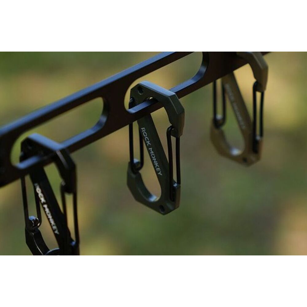 ROCK MONKEY Outdoor Camping D-vormige zinklegering sleutelhanger rugzak waterfles multifunctionele wandelhaak_voghion.com