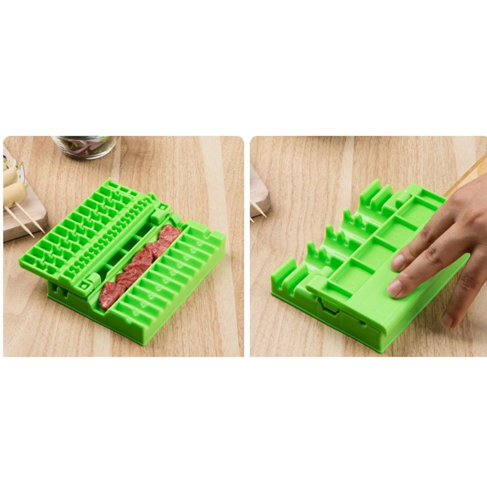 Multifunctioneel spiesgereedschap voor thuisgebruik, spies voor lamsvleesbarbecue, gereedschap om vlees aan een draad te rijgen_voghion.com