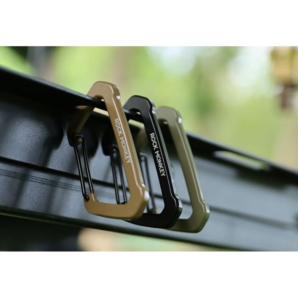 ROCK MONKEY Outdoor Camping D-vormige zinklegering sleutelhanger rugzak waterfles multifunctionele wandelhaak_voghion.com