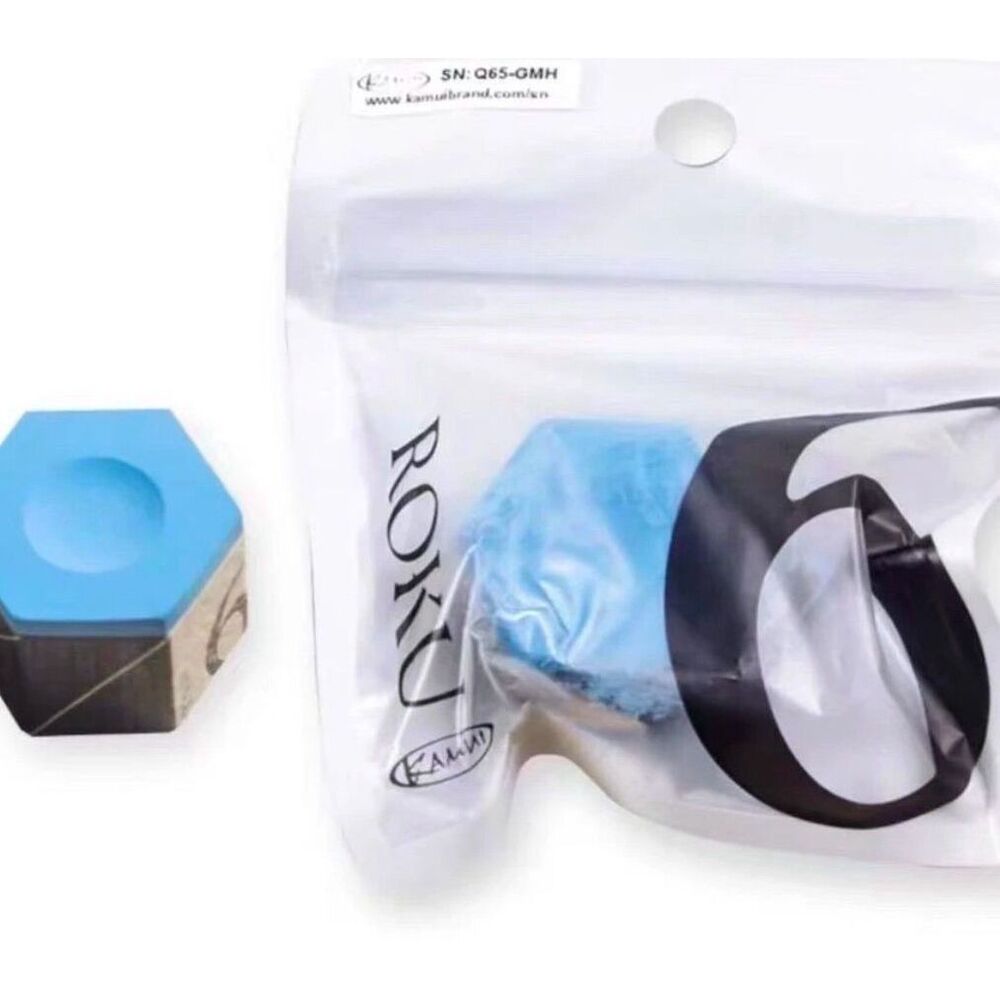 KAMUI Oil-based Snooker Professional Chalk, Hexagonal Individually Packaged, For Chinese 8-ball Billiards_voghion.com
