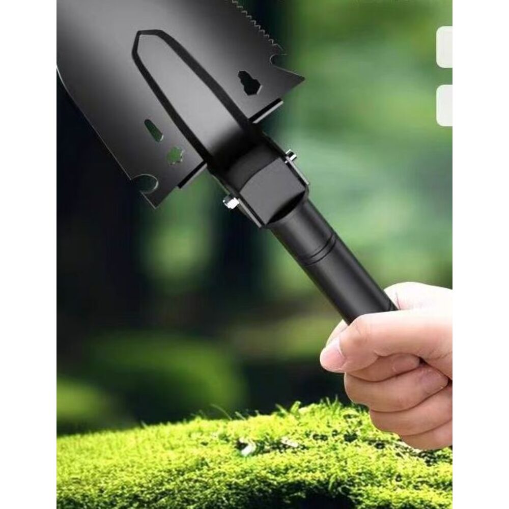 Multifunctional Outdoor Tool: Engineer Shovel, Made Of Thickened Manganese Steel, Suitable For Camping, Small Hoe And A_voghion.com