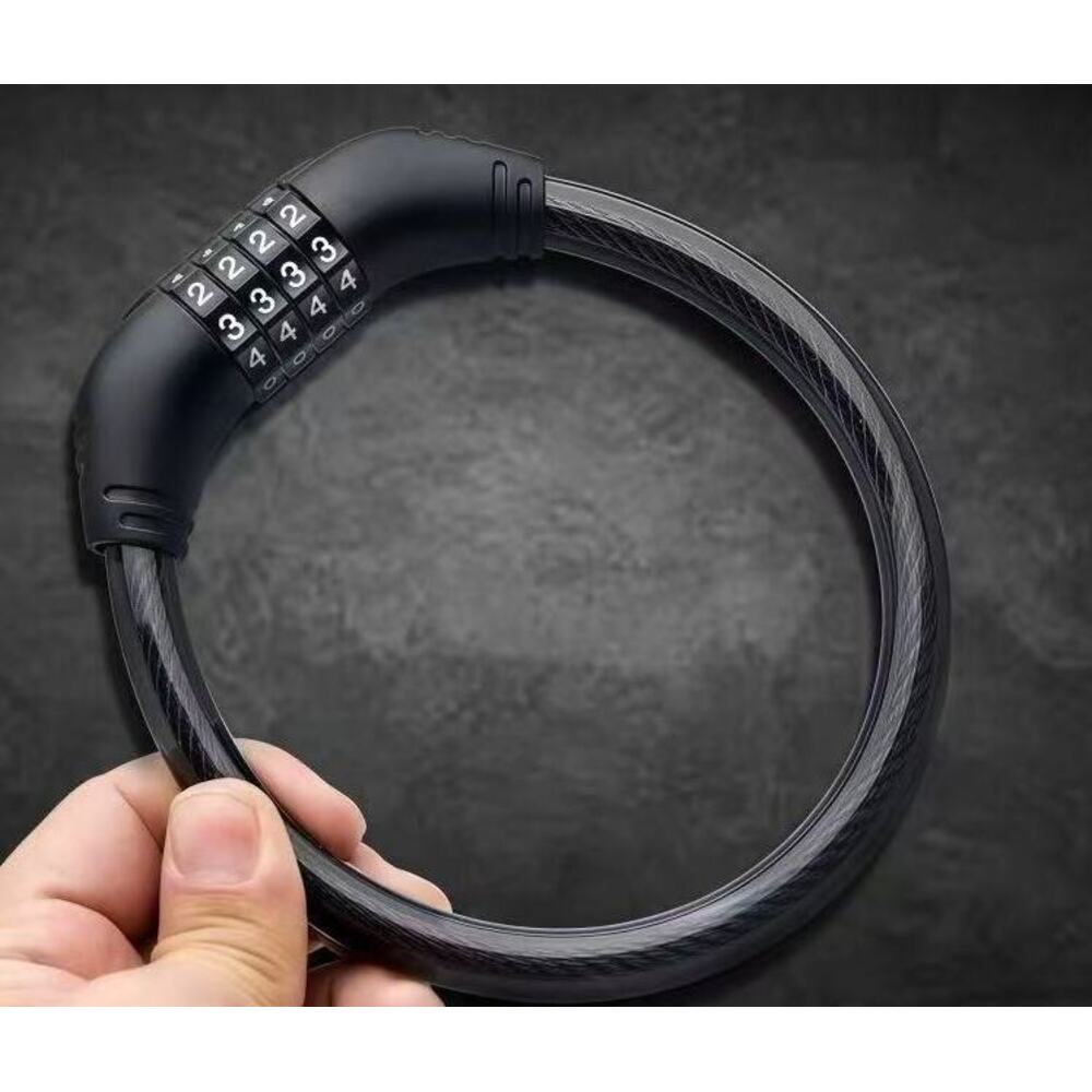 Antivol spécial pour vélo électrique enfant, version mini, avec chaîne et casque à code, portable._voghion.com