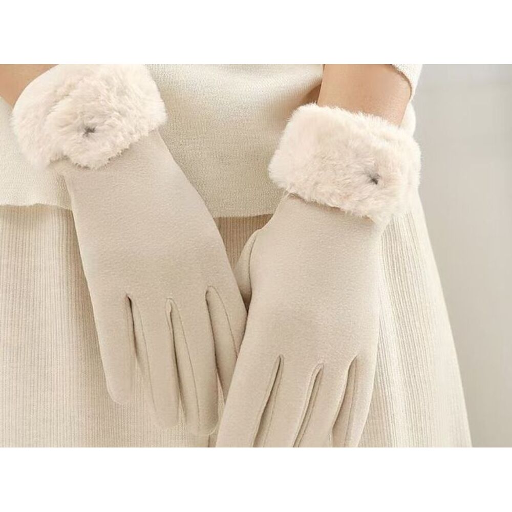 Women's Winter Gloves Are Cute, Touchscreen-compatible, Warm, Fleece-lined, Thickened, Cold-proof, Windproof, And_voghion.com