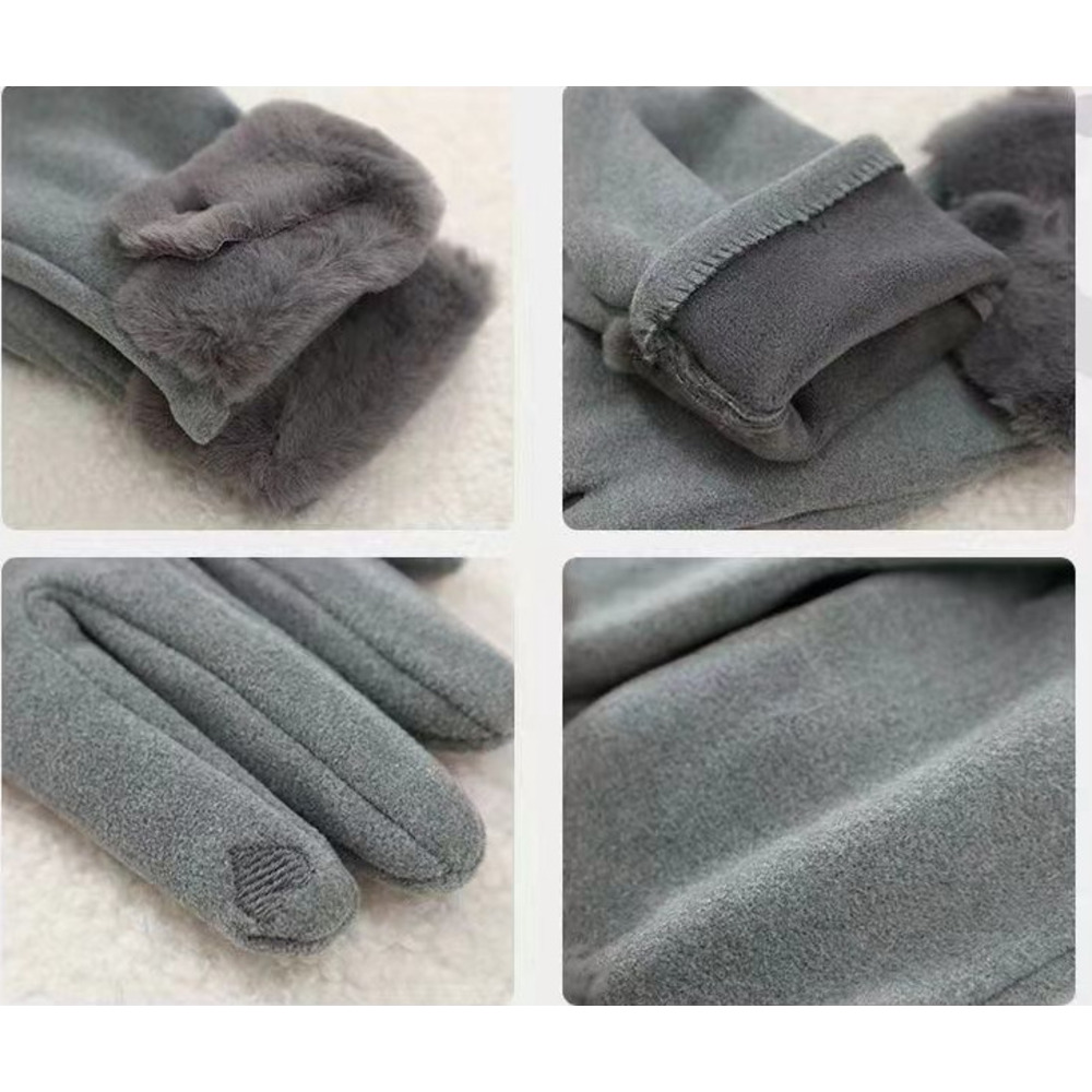 Women's Winter Gloves Are Cute, Touchscreen-compatible, Warm, Fleece-lined, Thickened, Cold-proof, Windproof, And_voghion.com